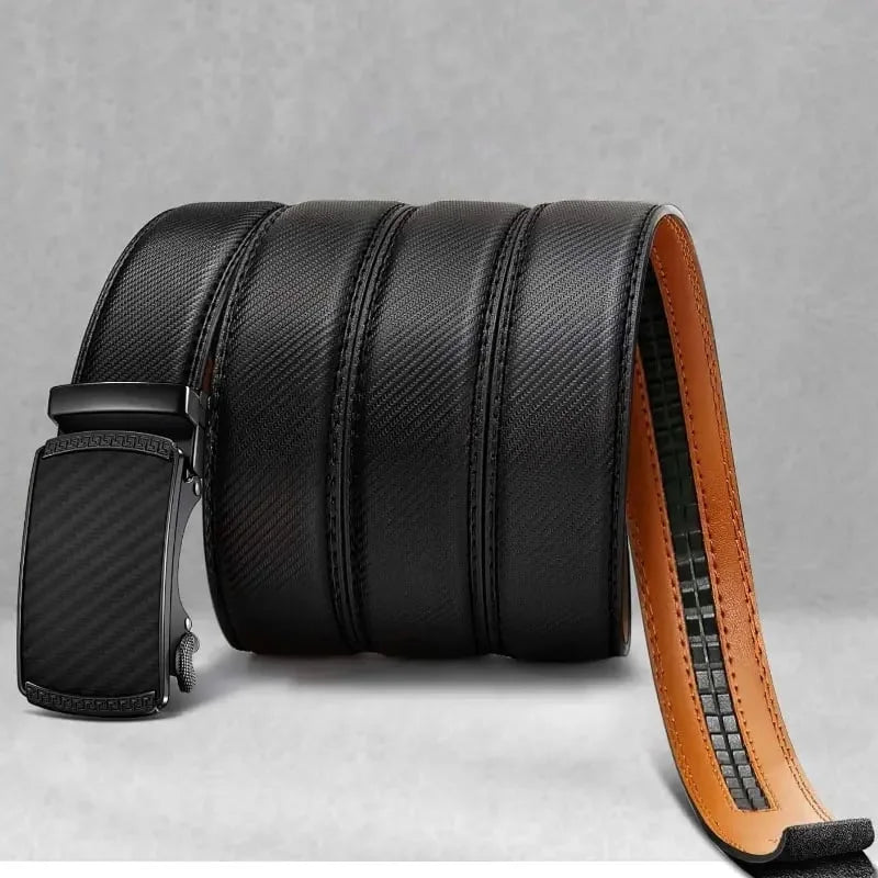 Premium Genuine Leather Ratchet Belt - Perfect Gift for Him!
