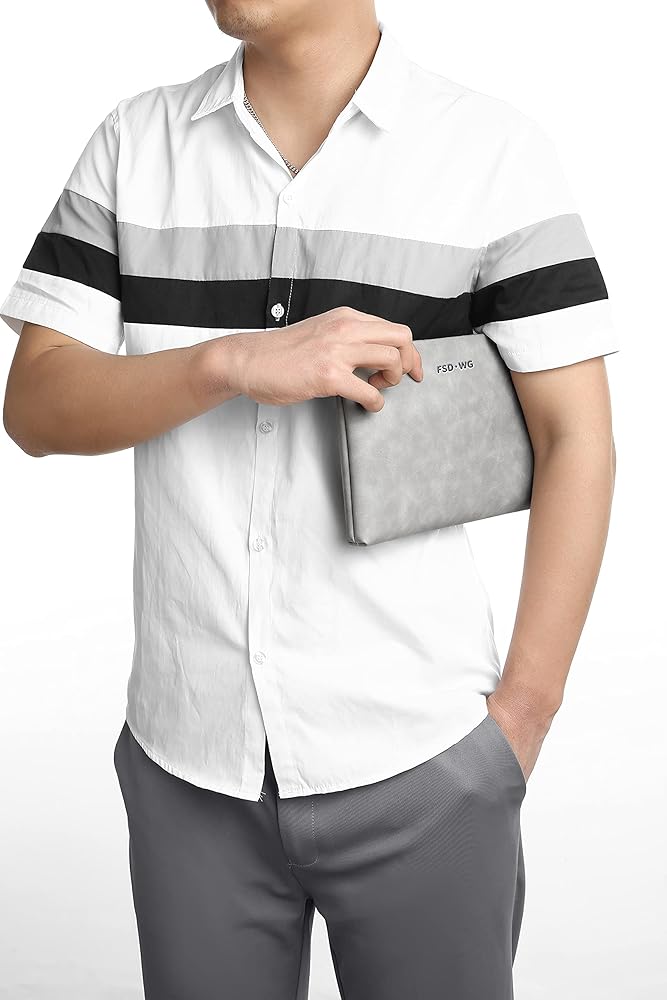 MetroEdge 3‑Color Large Clutch Bag