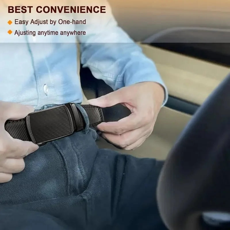 Premium Genuine Leather Ratchet Belt - Perfect Gift for Him!