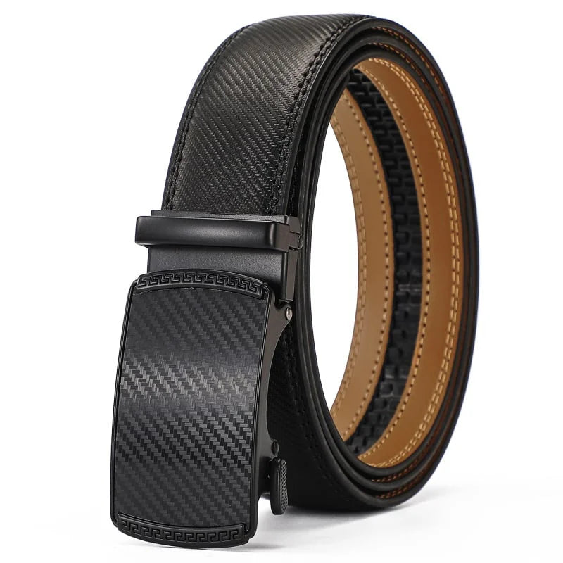Premium Genuine Leather Ratchet Belt - Perfect Gift for Him!